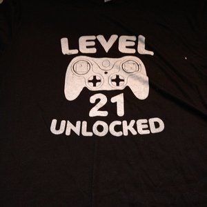 BRAND NEW - LEVEL 21 UNLOCKED - TSHIRT - SIZE 3XL - 21ST BIRTHDAY